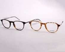 Two pairs of as new Moleskine glasses frames with clear glass (RRP £160 each).