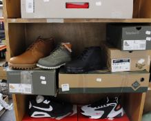 One pair of men's Timberland Jackson's Landing boots in rust full grain (UK 10), one pair of