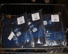 A quantity of men's as new Tom Franks short sleeve t-shirts and shorts in navy/denim blue and dark
