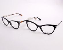Two pairs of as new Guess glasses frames with clear glass (RRP £150 each).