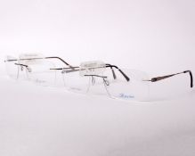 Two pairs of as new Airlight glasses frames with clear glass (RRP £180 each).