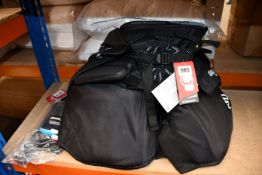 One pair of as new Warrior Ritual R\X2 SR ice hockey goalie trousers in black (M), one pair of Bauer