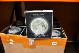 Twenty seven boxed as new 3D Moon lights (USB charge, remote control).