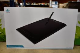 A boxed as new Huion Graphics Drawing Pen Tablet H610 Pro. 8192 Levels of Pressure Sensitivity. 10 x
