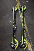A pair of pre-owned Swix Trac Carbon Classic Rollefella Rolla skis (Size medium).