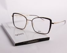 A pair of as new Gotti glasses frames with clear glass (RRP £350).