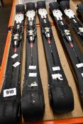 Three pre-owned Swix Trac Carbon Classic Rollefella Rolla skis (Size medium).