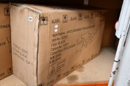 One boxed as new four piece iron and rattan sofa set (GD901).