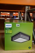 Four boxed as new Philips outdoor ceiling lights in anthracite grey.
