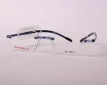 A pair of as new SwissFlex glasses frames with clear glass (RRP £200).
