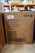 One boxed as new Xerox 008R13096 iGen3 iGen4 Fuser Fluid Oil II (2 x 1.6l bottles, box sealed).