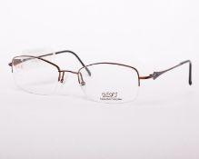 A pair of as new Airlight glasses frames with clear glass (RRP £220).