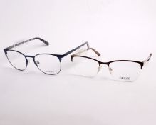 Two pairs of as new Guess glasses frames with clear glass (RRP £150 each).