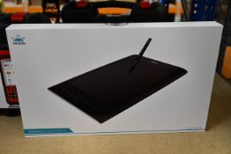A boxed as new Huion Graphics Drawing Pen Tablet H610 Pro. 8192 Levels of Pressure Sensitivity. 10 x