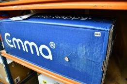 One boxed as new Emma hybrid kingsize mattress.