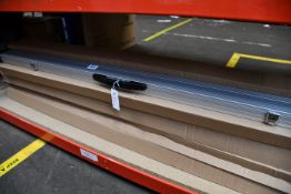 Ten boxed as new Snooker/pool cue cases in an aluminium finish.