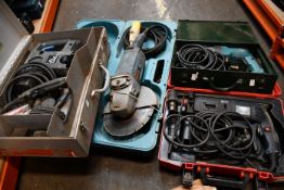 A pre-owned Bosch GWS 20-230 angle grinder (body only), a pre-owned Makita HR2450 hammer drill (body