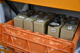 Thirty boxes of two as new carbon fibre water bottle holders for bicycles.