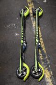 A pair of pre-owned Swix Trac Carbon Classic Rollefella Rolla skis (Size medium).