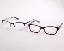 Two pairs of as new Guess glasses frames with clear glass (RRP £150 each).