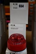 Ten boxed as new Eaton - Fulleon - ROLP, red body and red LED beacon/sounders (8210113FULL-0016X).