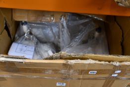 A boxed as new Fitzroy georgian style solid cast brass 5 light chandelier.