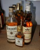 Five High Commissioner Blended Scotch whisky (700ml) and three Teacher's Highland Cream Scotch