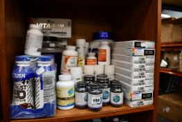 A quantity of as new health and fitness supplement to include Olimp sport nutrition vitamin capsules