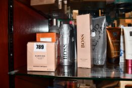 A quantity of miscellaneous fragrances, shower gels and deodorants to include two boxed as new