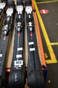 A pair of pre-owned Swix Trac Carbon Classic Rollefella Rolla skis (Size medium).
