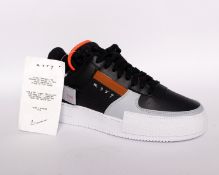 One pair of boxed as new Nike N. 354 AF1-Type in black/hyper crimson/wolf grey (UK 7).