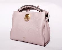One lady's as new Mulberry Small Iris handbag in heavy grain powder pink.