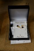 Three pairs of boxed as new Paula Bolton Vermeer Earrings (9142).