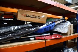 A quantity of sports and related items.