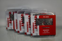 Ten boxed as new SRAM 971 9-Speed Chains (Step 2 riveting, 114 links).
