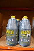 Five bottles of as new Barbicide liquid solution (1.89L).