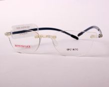 A pair of as new SwissFlex glasses frames with clear glass (RRP £200).