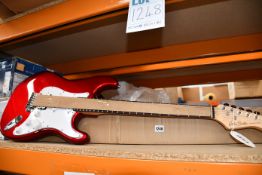 An as new Harley Benson standard electric guitar together with a Strong Wind classic guitar.