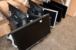Eight pre-owned monitors; two HP L1908wi 19