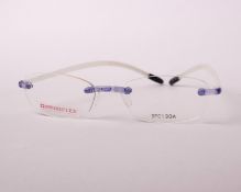 A pair of as new SwissFlex glasses frames with clear glass (RRP £200).