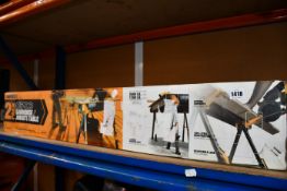 One boxed as new Toughbuilt sawhorse and jobsite table (Twin pack).