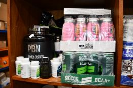 A large quantity of as new health and fitness supplements to include Grenade Carb Killa protein