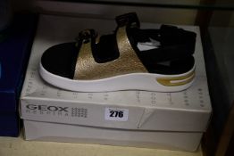 A pair of as new Geox Respira Ottaya platform sandals (UK 6).
