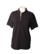 One man's pre-owned Burberry Brit polo shirt in black (M).