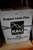 One boxed as new Lone Pine LP-6-EU powered studio monitor in black.