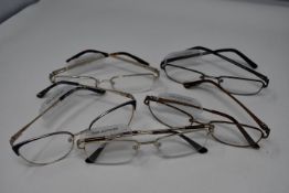 Five pairs of as new Opera glasses frames (RRP £100-130 each).