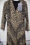 An as new The Kooples contemporary leopard dress (Size 1 - RRP £278).