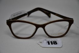 A pair of as new William Morris Black Label glasses frames with clear glass (RRP £250).
