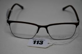 A pair of as new P+US Combo glasses frames with clear glass (RRP £210).