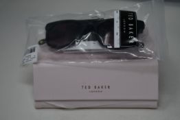 Three pairs of as new Ted Baker Dirk sunglasses with cases.